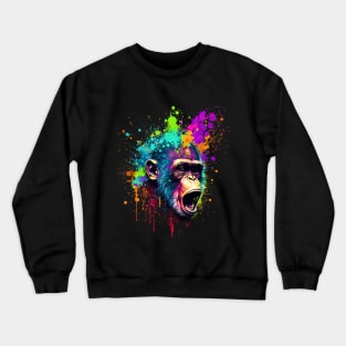 Monkey splatter Crewneck Sweatshirt